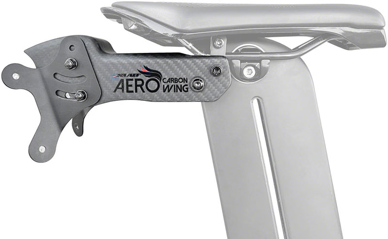 Xlab Aero Carbon Wing Behind Saddle Water Bottle Cage Mount - Carrier Only