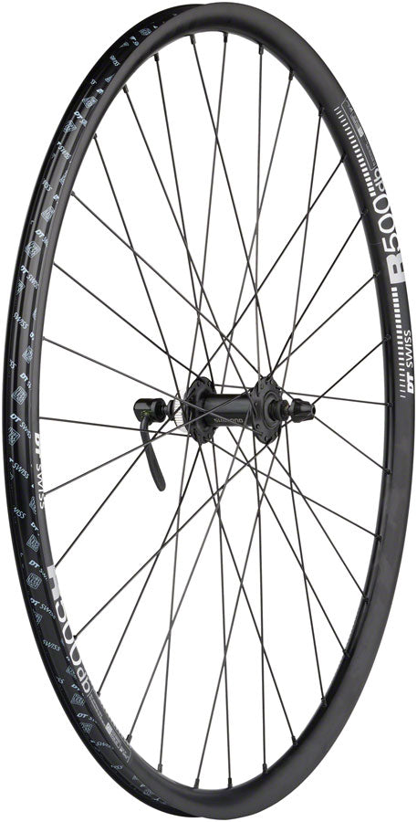 Quality Wheels Shimano / DT R500 Disc Wheelset - 700 QR x 100/135mm Center-Lock HG 11 MTN BLK