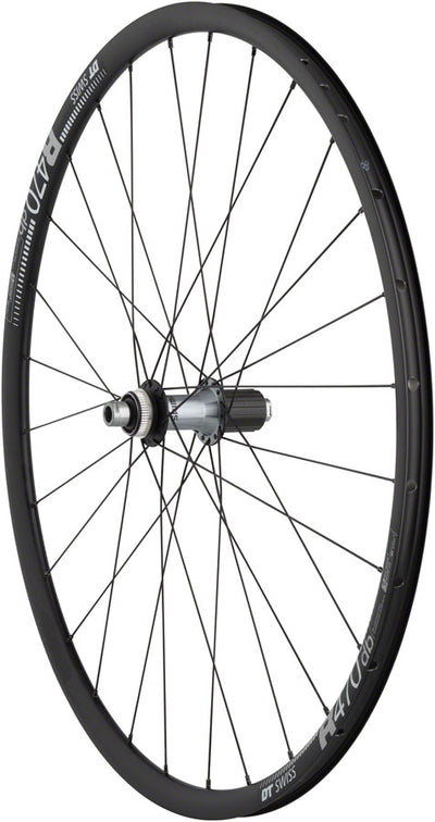 Quality Wheels Ultegra/DT R470db Rear Wheel - 700 12 x 142mm Center-Lock HG 11 MTN BLK