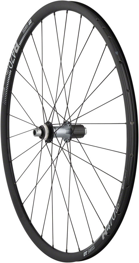 Quality Wheels Ultegra/DT R470db Rear Wheel - 700 12 x 142mm Center-Lock HG 11 MTN BLK