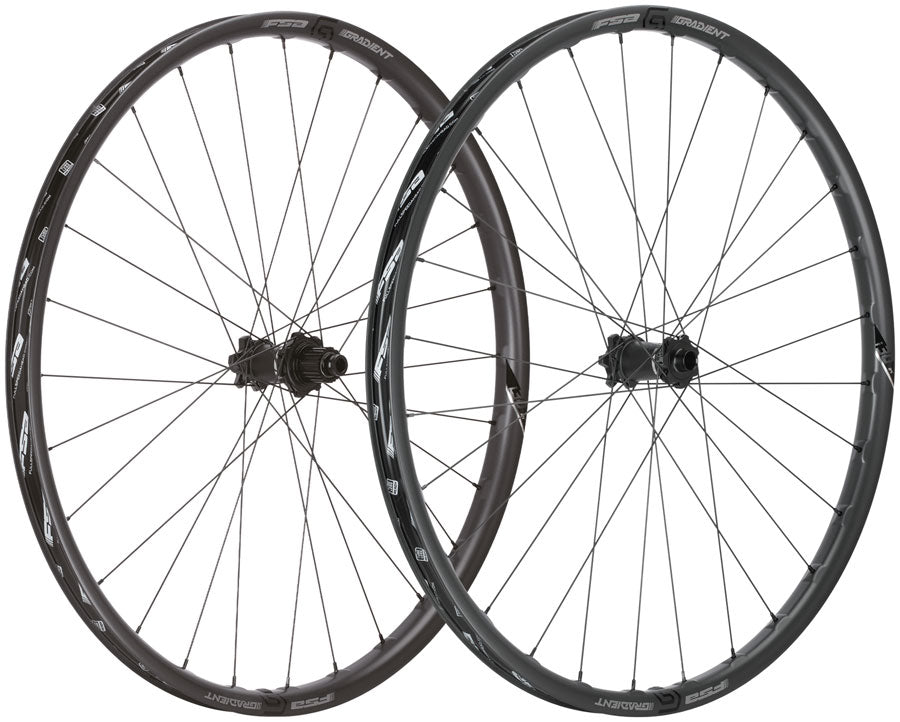 Full Speed Ahead Gradient i30 Carbon Wheelset - 29" 15 x 110mm/12 x 148mm 6-Bolt Micro Spline BLK 28H