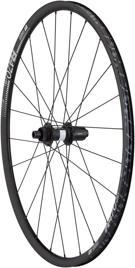 Quality Wheels DT 350/DT R470db Rear Wheel - 700 12 x 142mm Center-Lock HG 11 MTN Road BLK