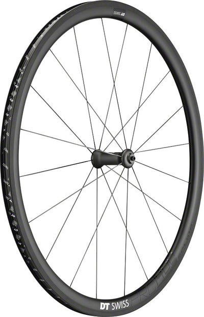 DT Swiss PRC 1400 Spline Front Wheel - 700 QR x 100mm Rim Brake Black