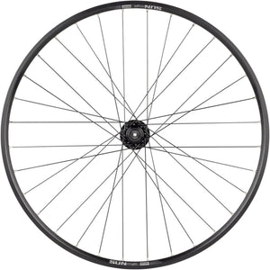 Quality Wheels Value Double Wall Series Disc Front Wheel - 27.5" QR x 100mm 6-Bolt/Rim BLK