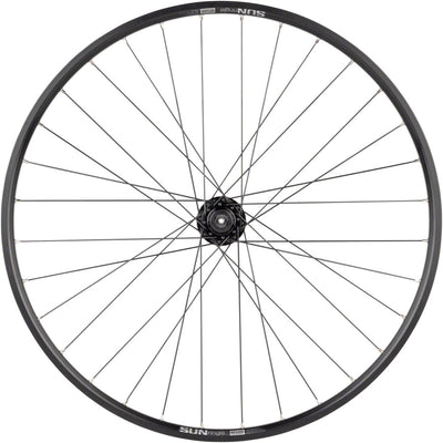 Quality Wheels Value Double Wall Series Disc Front Wheel - 27.5" QR x 100mm 6-Bolt/Rim BLK