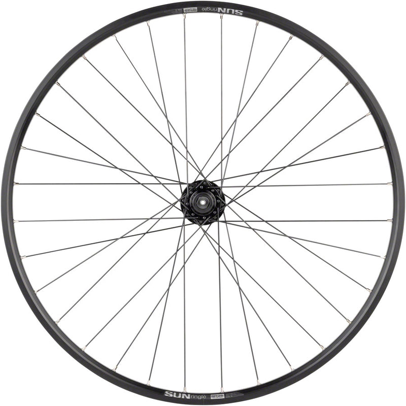 Quality Wheels Value Double Wall Series Disc Front Wheel - 27.5" QR x 100mm 6-Bolt/Rim BLK