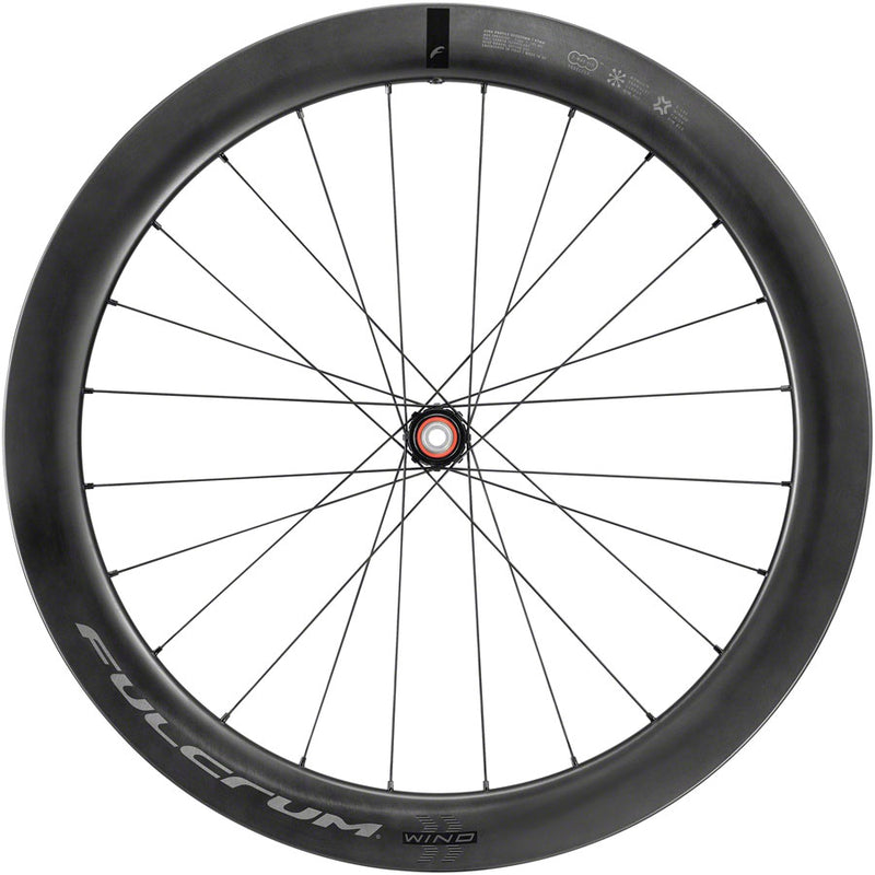 Fulcrum WIND 57 Front Wheel - 700 12 x 100mm Center-Lock Black