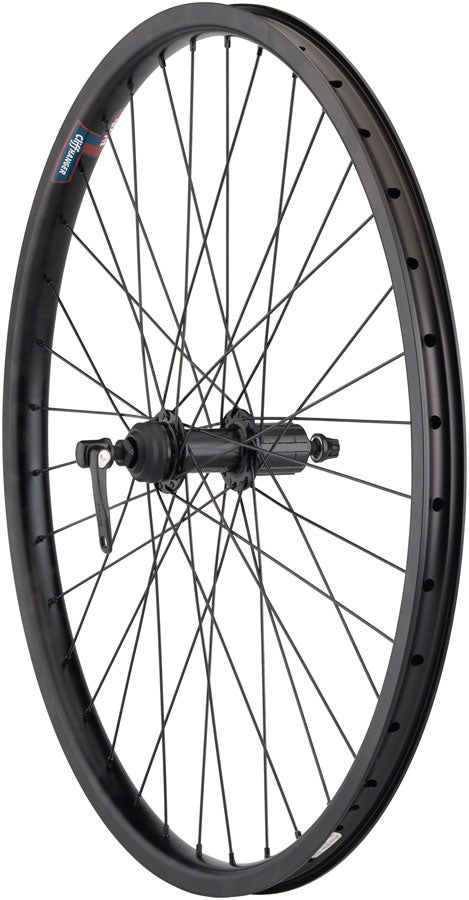 Quality Wheels Value HD Series Rear Wheel - 26" QR x 135mm Center-Lock Disc / Rim Brake HG 10 BLK