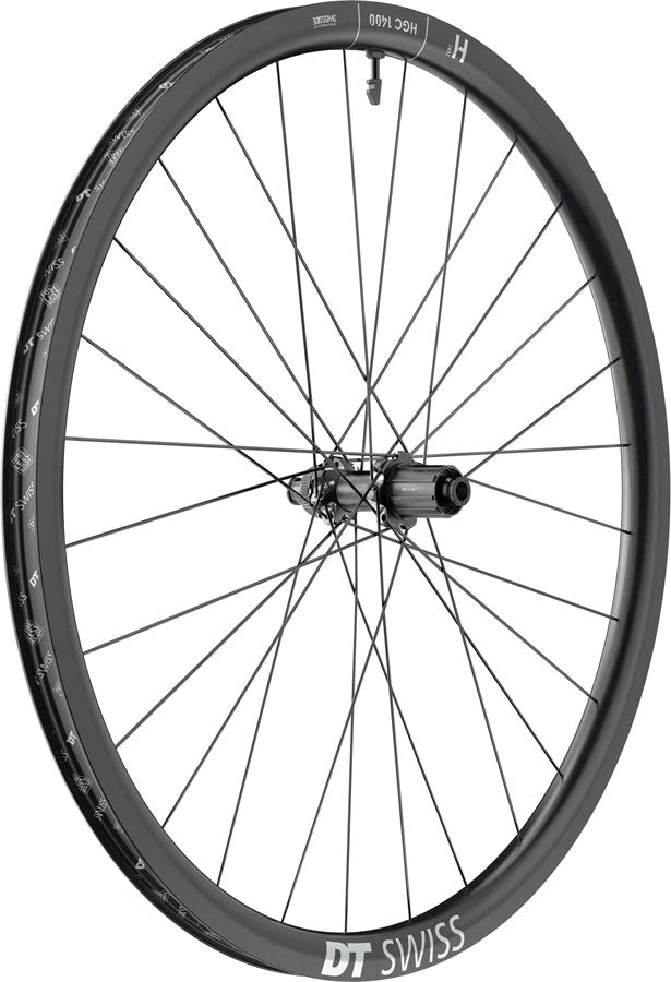 DT Swiss HGC 1400 Spline 30 Rear Wheel - 700c 12 x 142mm Center-Lock HG11 Road/XDR Ratchet EXP OS 30 BLK