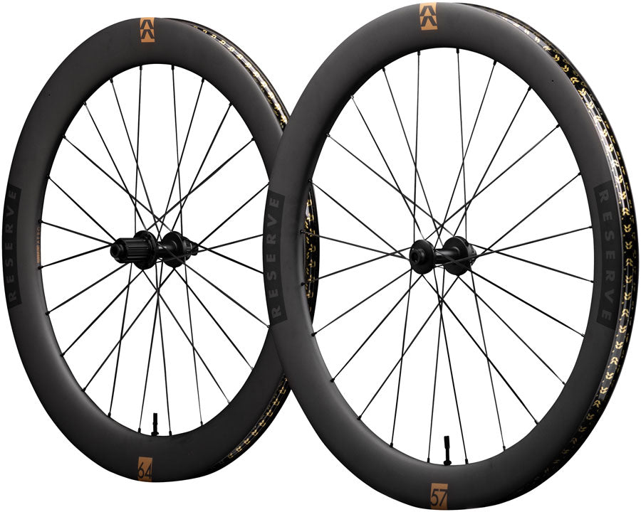 Reserve Wheels Reserve 57/64 Turbulent Aero Wheelset - 700 12 x 100/12 x 142 Center-Lock HG11 Carbon DT350