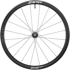 Zipp 202 NSW Front Wheel - 700, 12 x 100mm, Center-Lock, Tubeless, Carbon, Black/Dark Gray, 20H, A1