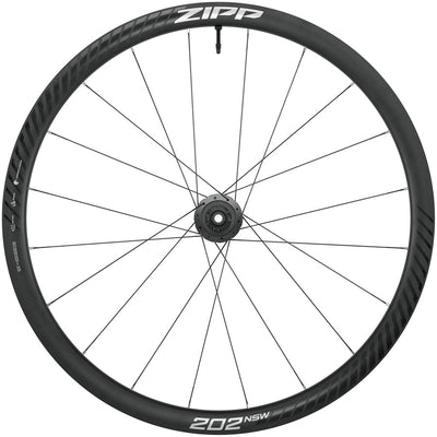 Zipp 202 NSW Rear Wheel - 700, 12 x 142mm, Center-Lock, Tubeless, Carbon, Black/Dark Gray, 20H, A1