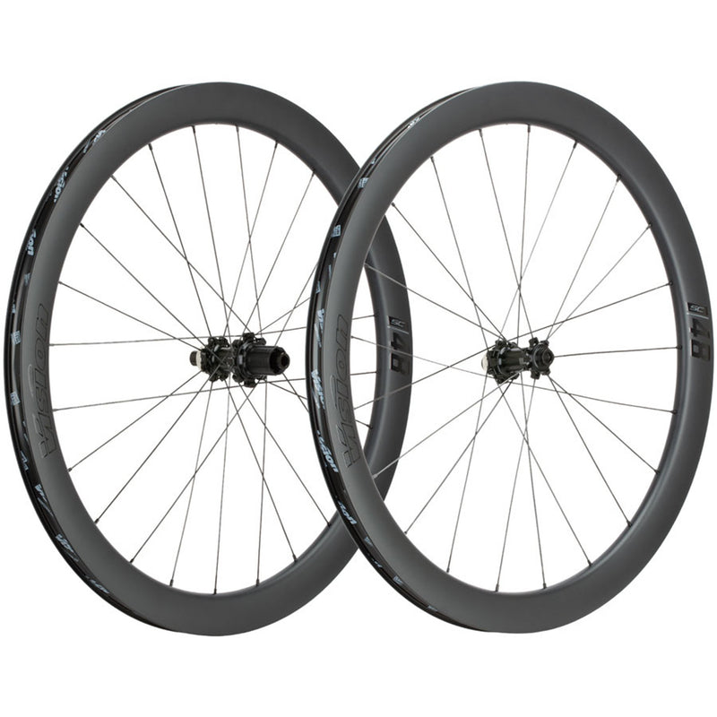 SC48 i25 Wheelset - 700 - 12 x 100mm/12 x 142mm - Center-Lock - Carbon - Black - 12mm Thru x 142mm - Center-Lock Disc - 25mm internal - Tubeless Ready Clincher