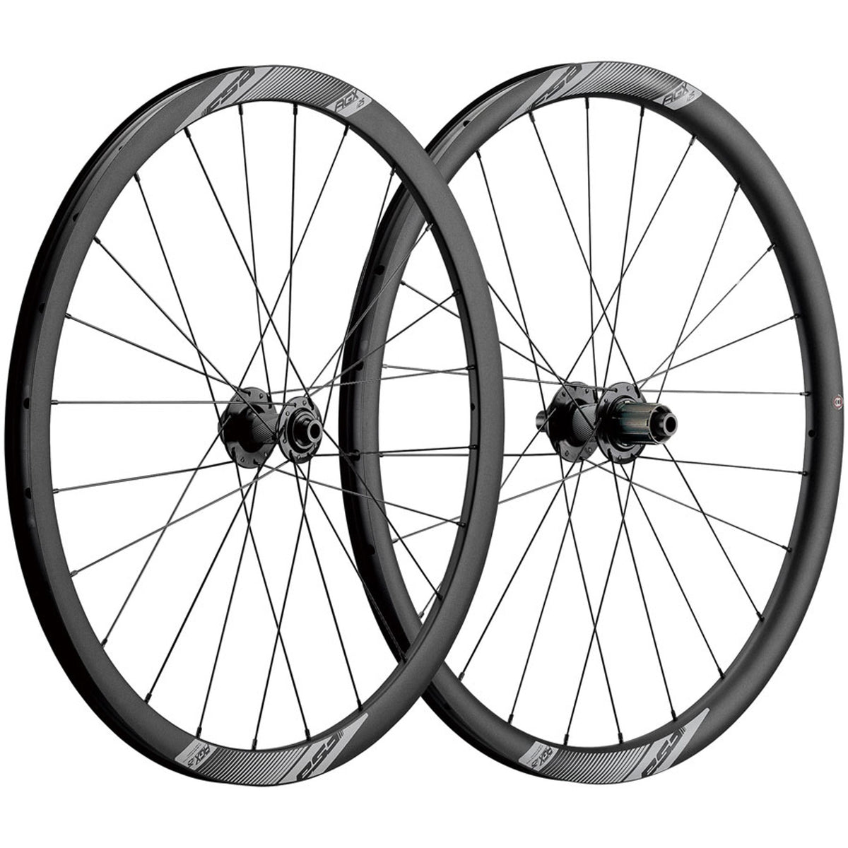 Non Series Agx i25 Wheelset - 700 - 12 x 100mm/12 x 142mm - Center-Lock - Black - 12mm Thru x 142mm - Center-Lock Disc - 25mm internal - Tubeless Ready Clincher
