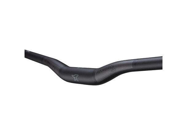 ANVL Mandrel Alloy Handlebar, 20mm rise 20mm x 800mm, Stealth Black - Open Box, New
