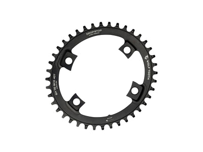 Wolf Tooth Elliptical Shimano 110 Asymmetric BCD Chainring - 42t 110 Asymmetric BCD 4-Bolt Drop-Stop For Shimano Cranks BLK