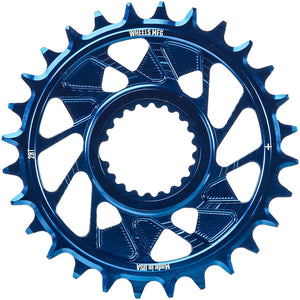 Wheels Manufacturing Direct Mount Chainring - 28t Shimano Direct Mount 1.5mm Outboard Offset HG+ Chain Compatible Blue