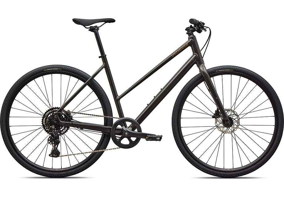 2027 Specialized Sirrus X 2.0 St Bike Gloss Metallic Obsidian / Burnt Gold Metallic Frost Reflective Xs