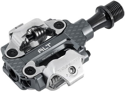 Wolf Tooth MK0 ALT XC Clipless Pedals - Dual Sided Clipless Alloy 9/16" Shadow Gray Pair Shimano SPD