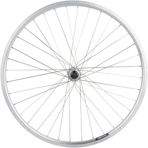 Quality Wheels Value HD Series Rear Wheel - 26" QR x 135mm Rim Brake HG 10 Silver Clincher 36H