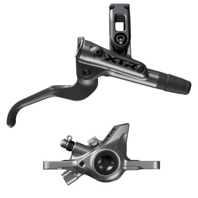 Shimano XTR M9200 XC Disc Brake Lever - Right/Rear Post Mount 2-Piston Caliper SM-BH90-SS Hose Metal Pads Gray