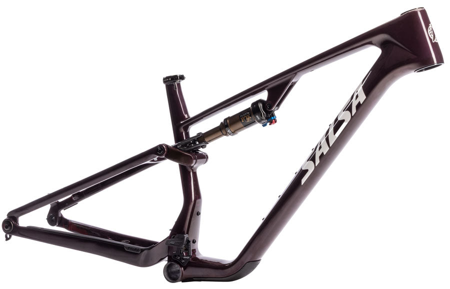 Salsa Spearfish C DLX Bike Frame - 29" Carbon BLK/Deep Orchid Carbon X-Small