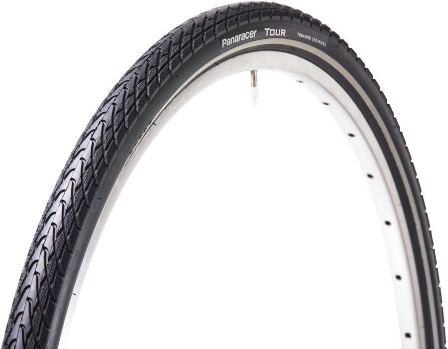 Panaracer Tour Tire - 700 x 42 Clincher Steel Black/Reflective