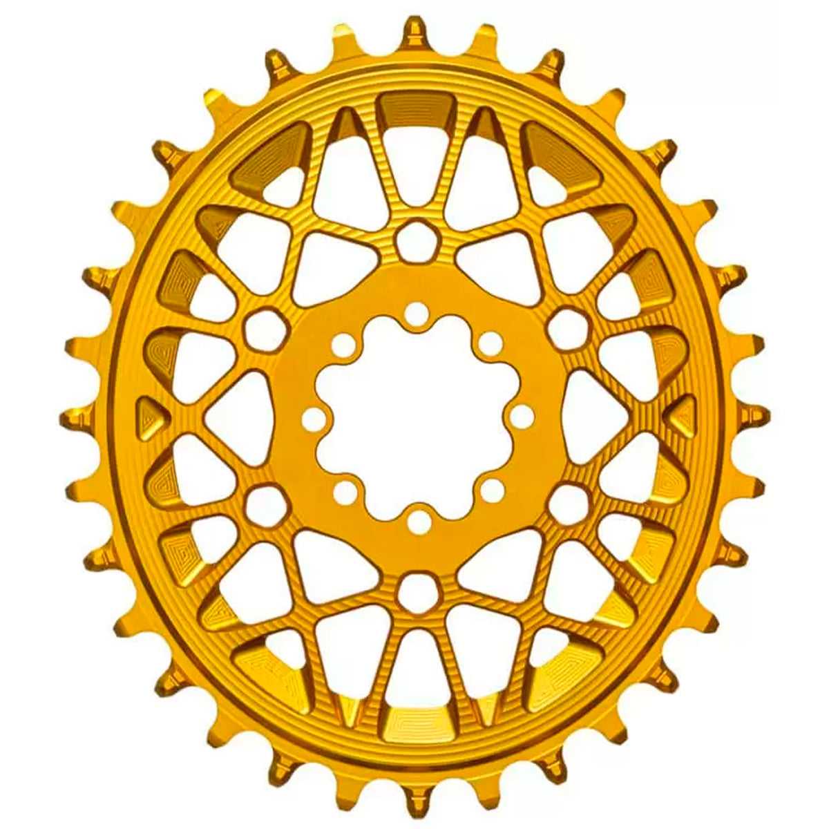 absoluteBlack Oval SRAM T-Type Transmission Direct Mount 8-Bolt Boost Chainring, Gold