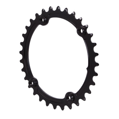 absoluteBLACK Premium Sub-Compact Oval 110 BCD Road Inner Chainring - 32t 110 Shimano Asymmetric BCD 4-Bolt BLK