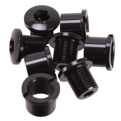absoluteBLACK Chainring Bolt Set - Long Bolts and Nuts Set of 4 Black