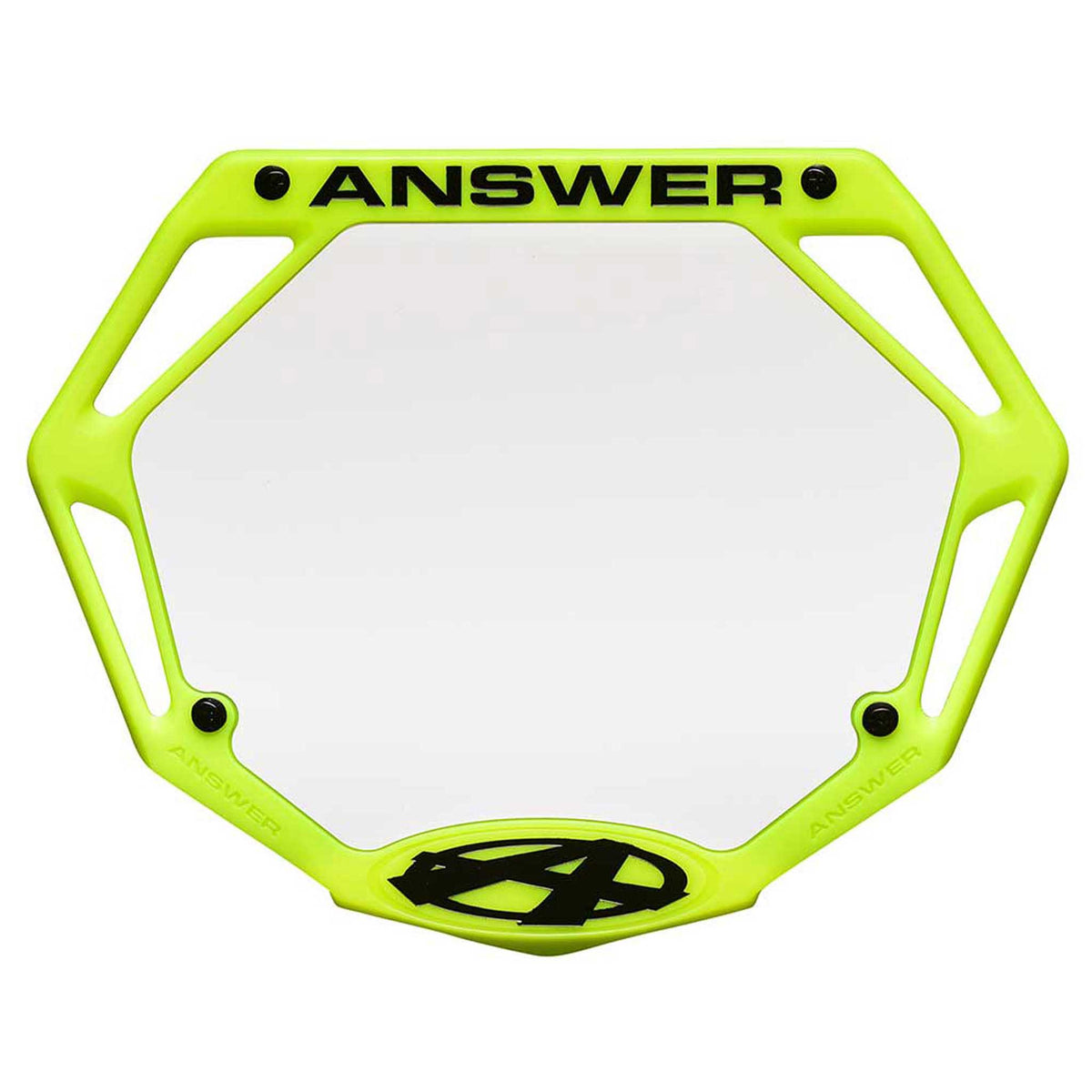AnswerBMX 3D Number Plate Pro Flo Yellow