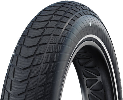 Schwalbe Motion Super Moto-X Tire - 20 x 4.00 Clincher Wire BLK/Reflex Standard RaceGuard DB Defense Addix Green E-50