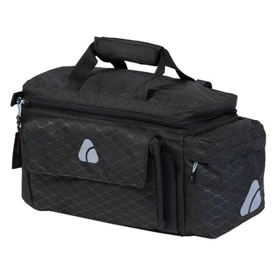 Axiom Oceanweave Icepack Trunk X15 Trunk Rear Rack Bag Velcro Straps 7.8x11.8x5.9` (Closed) 933 c.i. Black