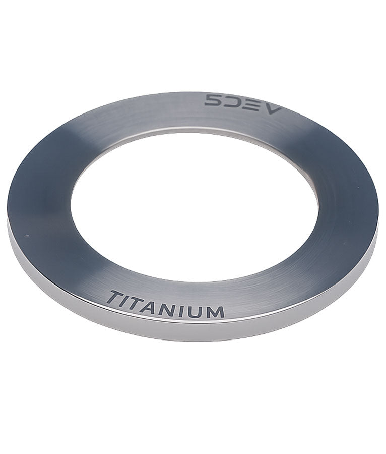 5DEV Titanium Headset Slam Cap - 1-1/8" 1mm Raw Ti
