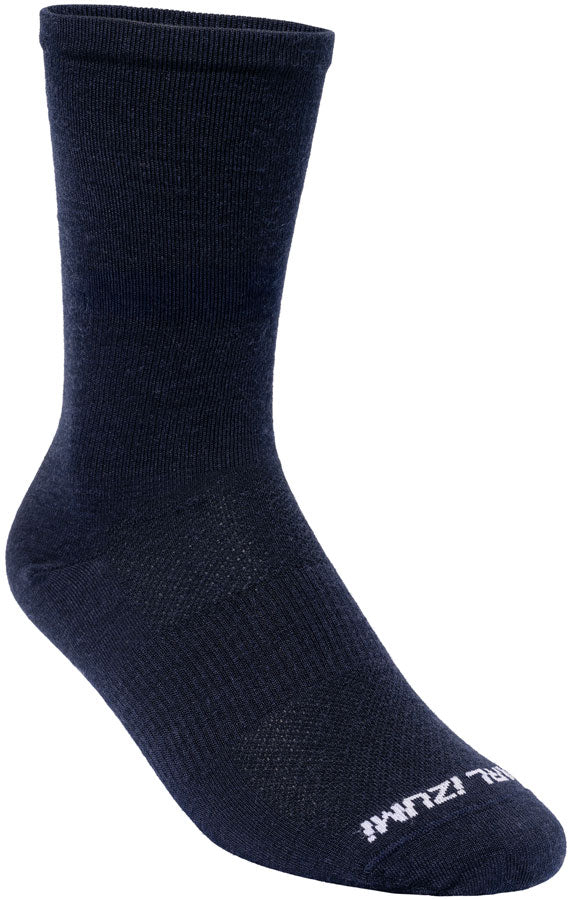 Pearl Izumi Merino Air 7inch Cycling Socks - Small Dark Navy