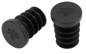 Teravail Rubber Bar End Plugs - Obsidian Black
