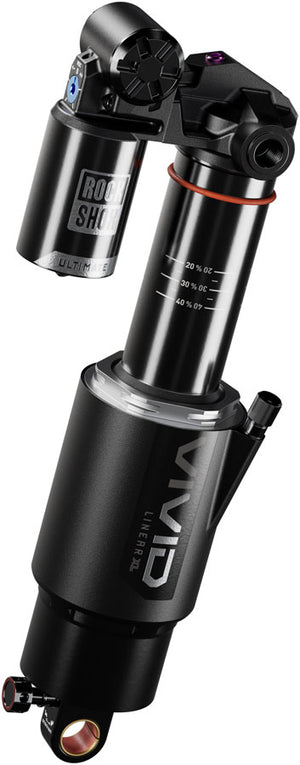 RockShox Vivid Ultimate DH RC2 Rear Shock - 225 x 75 mm Linear XL Air 2 Tokens Reb 55 / Comp 34 L/O 45 Standard Trunnion D1