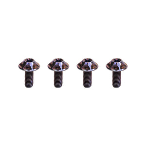 Silca Sicuro Ti bottle cage bolts Set Purple Anodized Set of 4
