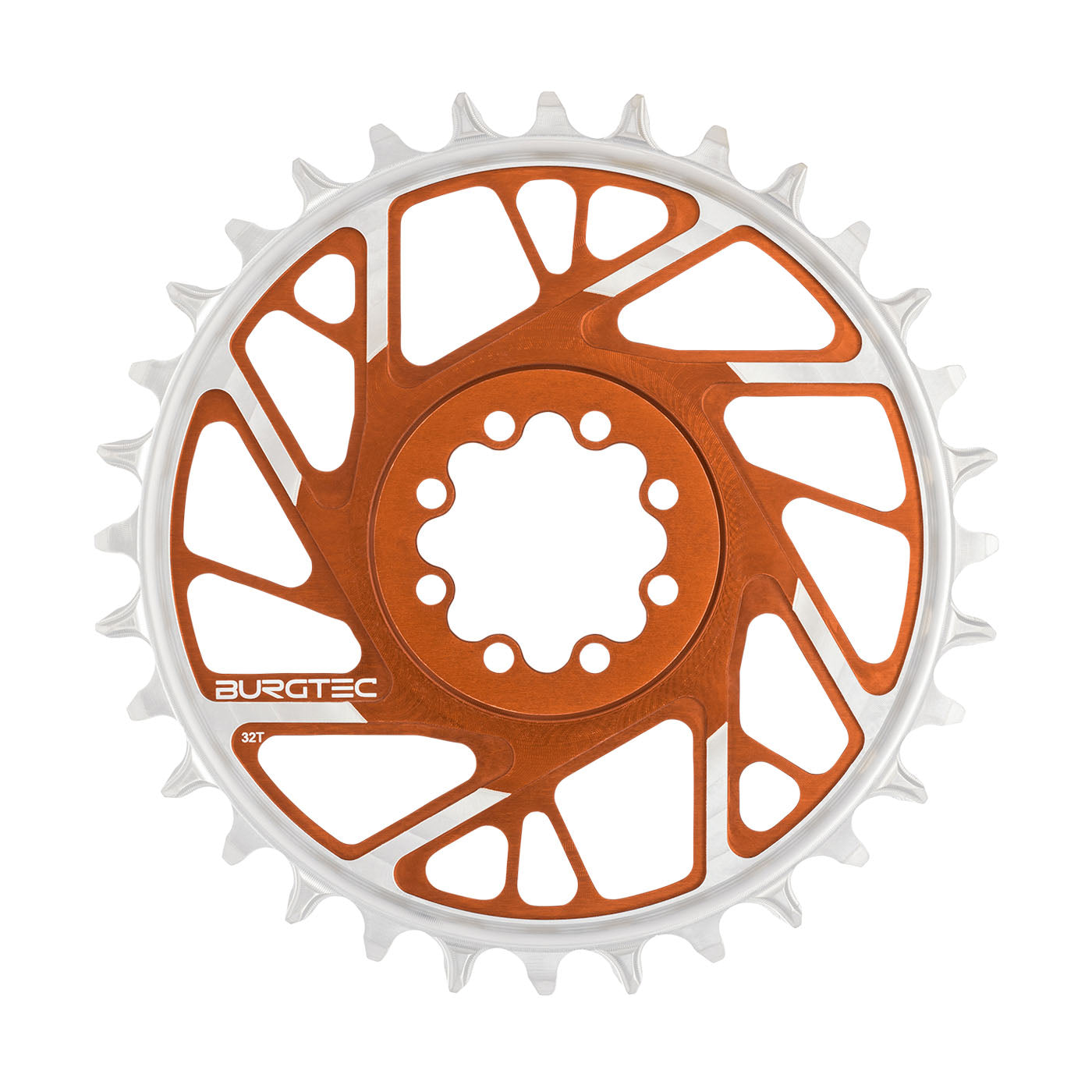 Burgtec 3mm Offset Thick Thin Chainring SRAM 8-Bolt 32T Brnz