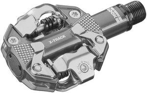 LOOK X-Track Pedals - Dual Sided Clipless Aluminum 9/16" Metallic Gray