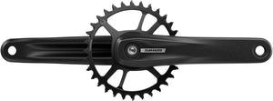 SRAM S100 Eagle Crankset - 155mm 32t Steel Chainring Aluminum Crankarms For Powerspine Bottom Bracket BLK 49mm Chainline B1