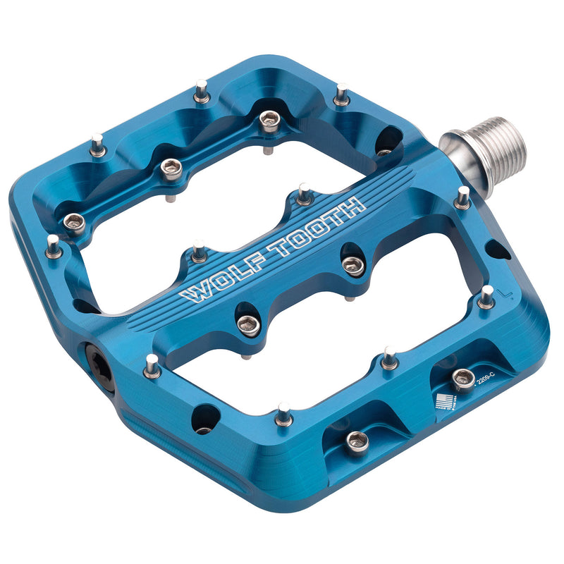 Wolf Tooth Components Waveform Platform Pedal Small Blue  