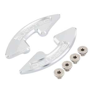 Burgtec Chainring Bash Guard - Double - Rhodium Silver