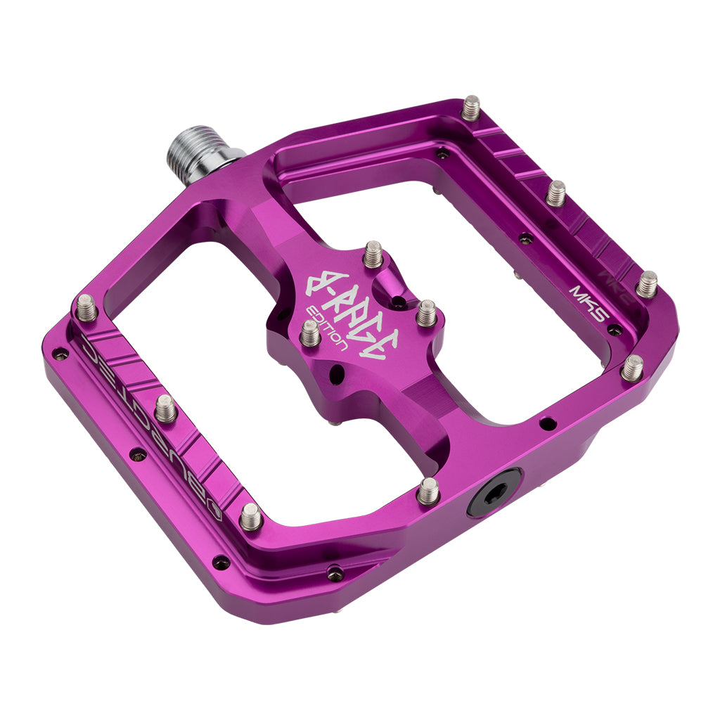 Burgtec Penthouse Flat MK5 B-Rage Edition Pedals Purple Rain