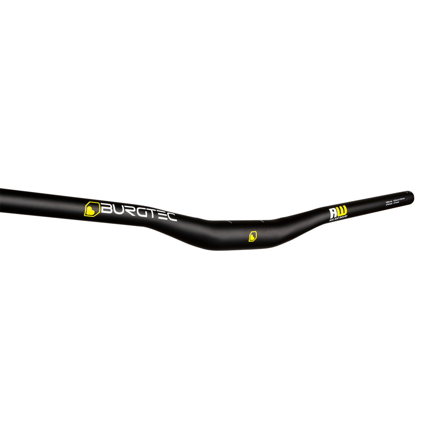 Burgtec Ride Wide Enduro Riser Bar, Aluminum (35) 22.5mm/760mm, Black