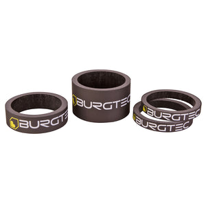 Burgtec Carbon Stem Spacer Kit Burgtec Black 4/Count