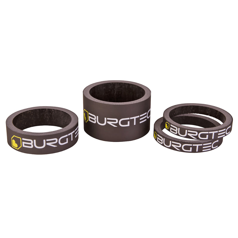 Burgtec Carbon Stem Spacer Kit Burgtec Black 4/Count