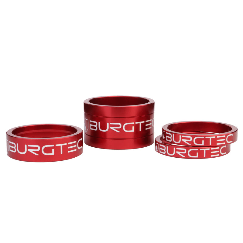 Burgtec Stem Spacer Kit Race Red 4/Count
