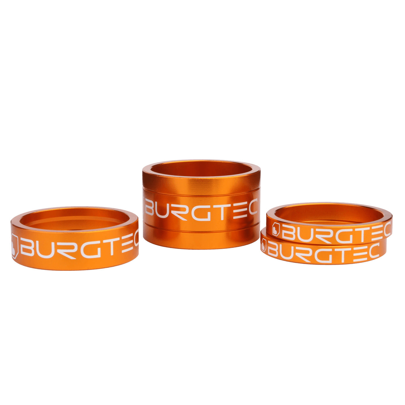 Burgtec Stem Spacer Kit Iron Bro Orange 4/Count