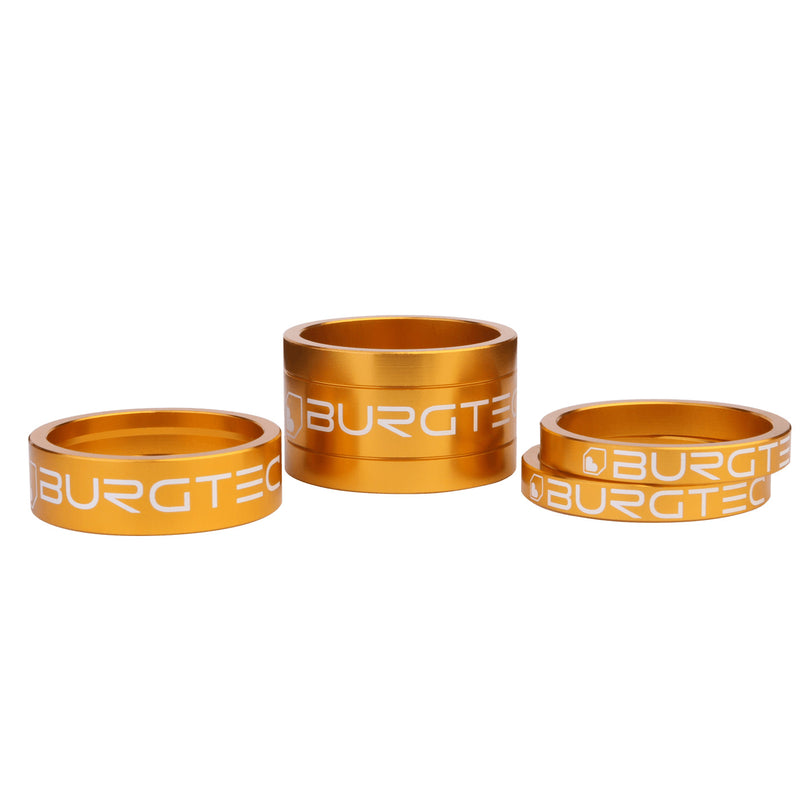 Burgtec Stem Spacer Kit Bullion Gold 4/Count